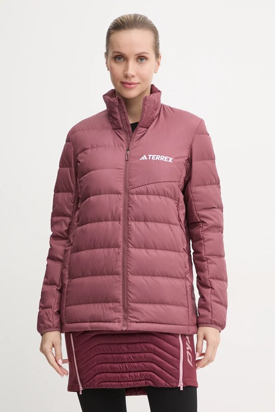 Спортивная пуховая куртка adidas TERREX Multi лёгкий пух красный JE6713