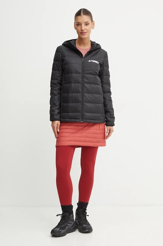 Спортивная пуховая куртка adidas TERREX Multi с капюшоном чёрный JE6756