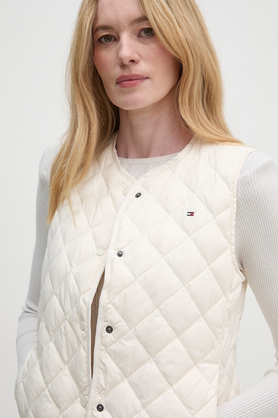 Péřová vesta Tommy Hilfiger béžová WW0WW43214