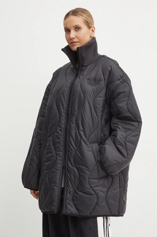 Μπουφάν adidas Originals IW5862 μαύρο AW24