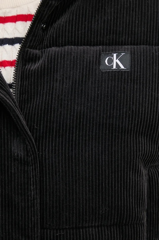 Μπουφάν με κορδόνι Calvin Klein Jeans μαύρο J20J224620