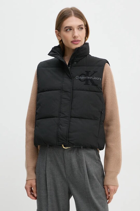 Calvin Klein Jeans bezrękawnik bez kaptura czarny J20J224687