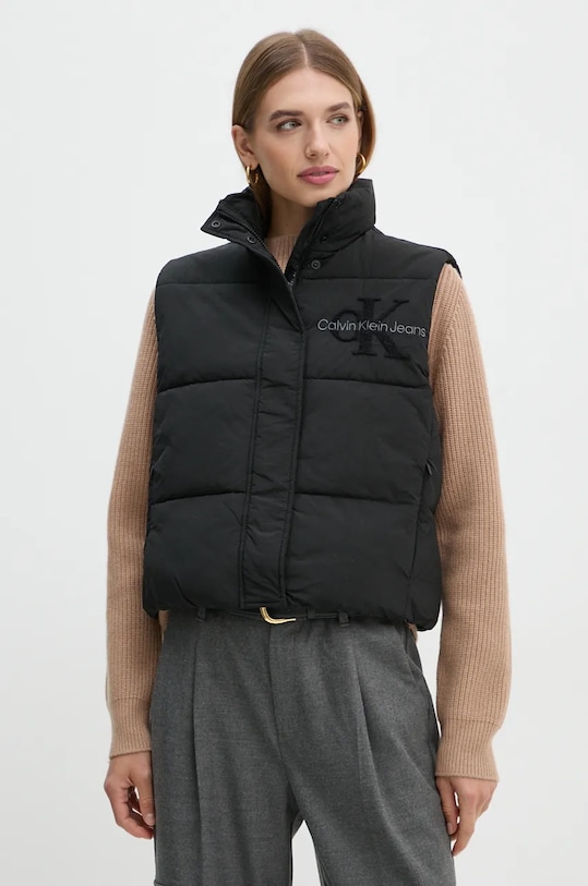 Vesta Calvin Klein Jeans zateplené čierna J20J224687