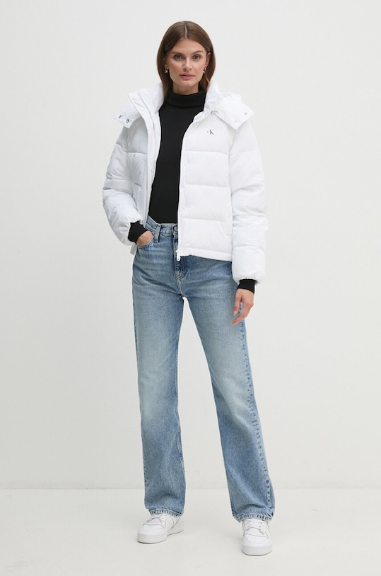 Bunda Calvin Klein Jeans J20J224119 bílá AW24