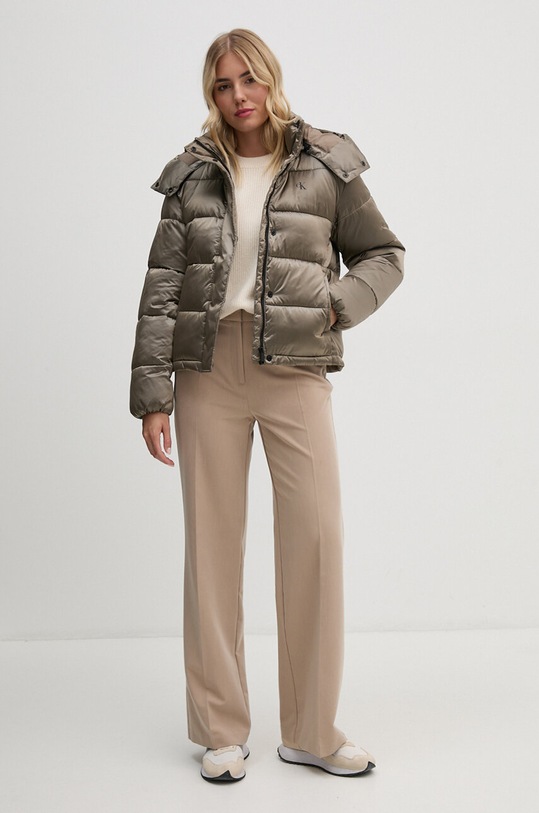 Bunda Calvin Klein Jeans J20J224616 hnědá AW24