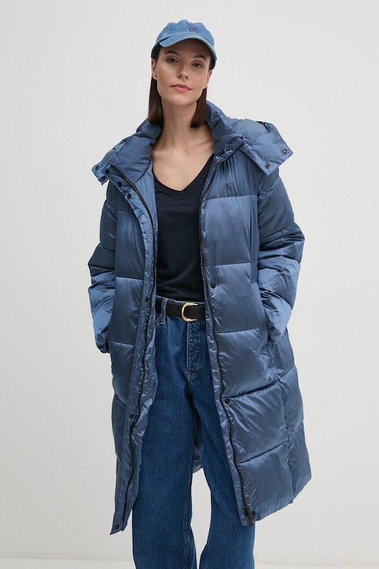 Bunda Calvin Klein Jeans modrá J20J224617