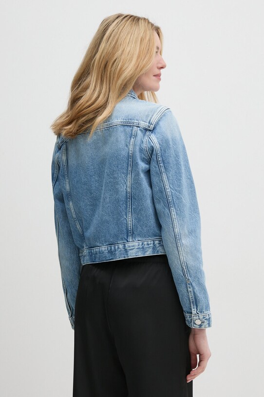 Odzież Calvin Klein Jeans kurtka jeansowa J20J224904 niebieski