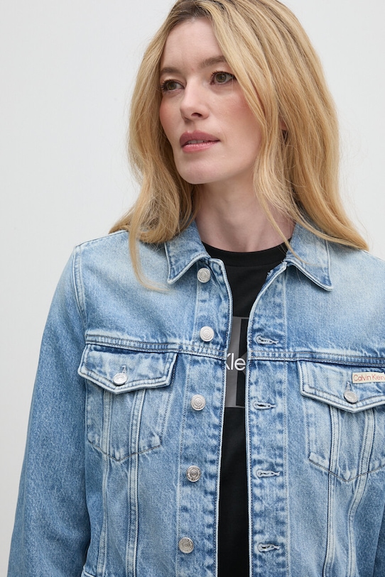 Calvin Klein Jeans kurtka jeansowa niebieski J20J224904