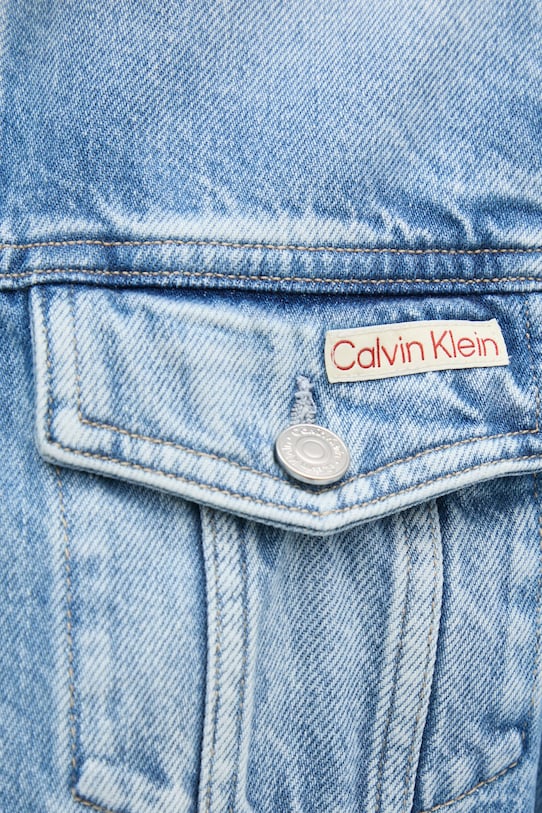 Calvin Klein Jeans geacă din denim J20J224904 albastru
