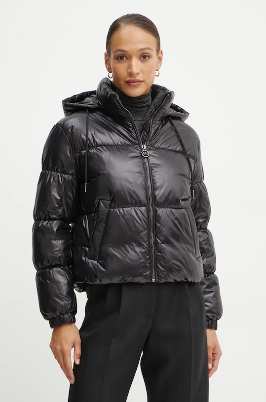 Bunda MICHAEL Michael Kors s kapucí černá 77B6594M42