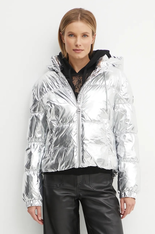 Куртка MICHAEL Michael Kors с капюшоном серебрянный 77B6594M42