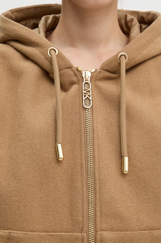 MICHAEL Michael Kors kurtka wełniana MF420FKBQA beżowy