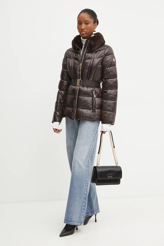 MICHAEL Michael Kors rövid kabát 77B6637M42 barna AW24