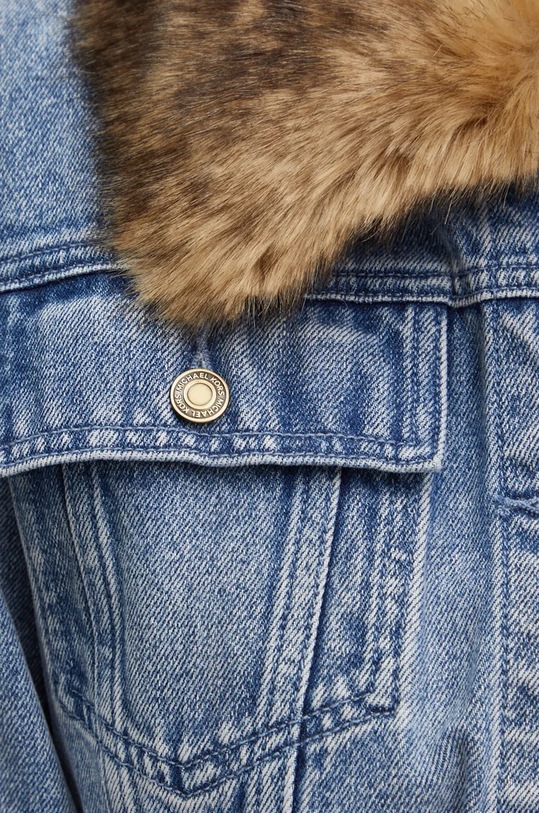 MICHAEL Michael Kors geacă din denim MF41097FAU albastru