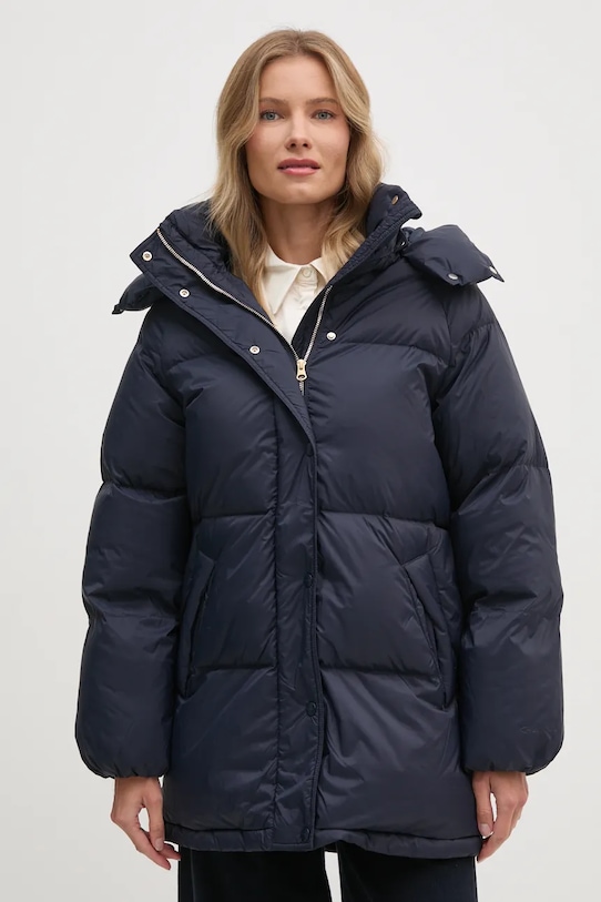 Péřová bunda Gant s podšívkou námořnická modř 4700347