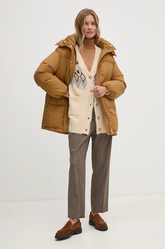 Пухова куртка Gant 4700347 коричневий AW24