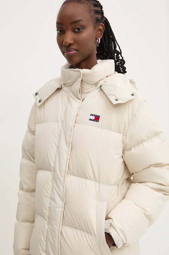 Pernata jakna Tommy Jeans bež DW0DW18860