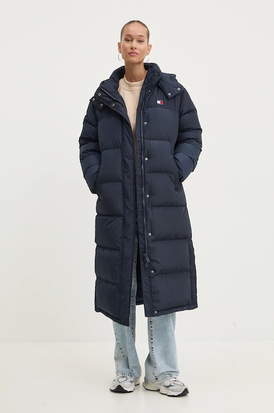 Μπουφάν με επένδυση από πούπουλα Tommy Jeans DW0DW18860 σκούρο μπλε AW24