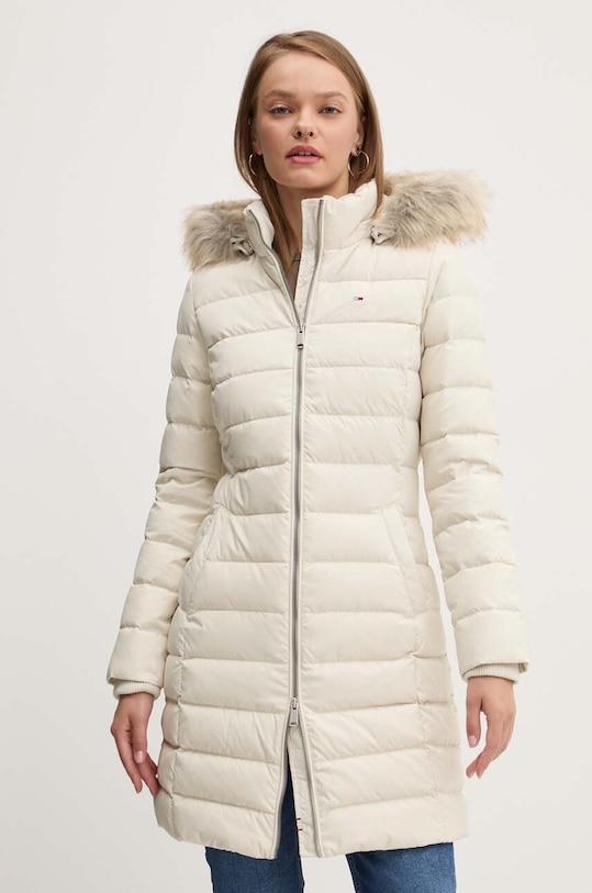 Μπουφάν με επένδυση από πούπουλα Tommy Jeans DW0DW18864 μπεζ AW25