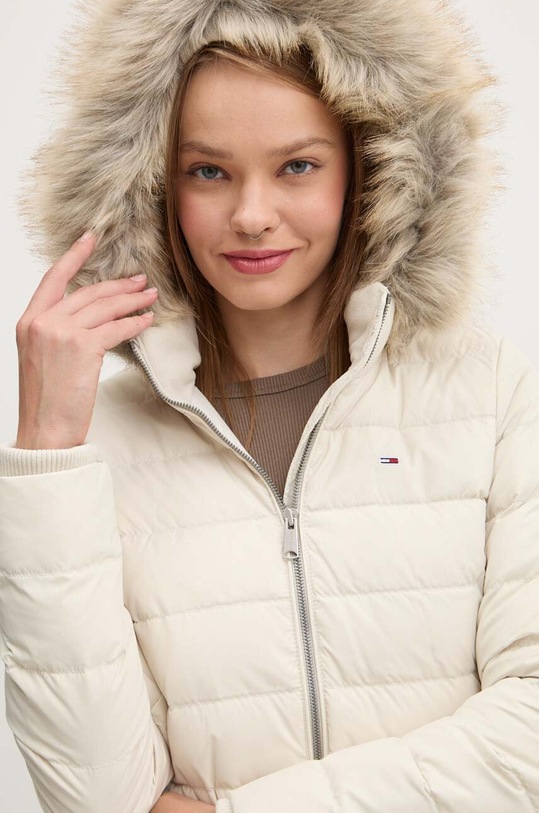 Μπουφάν με επένδυση από πούπουλα Tommy Jeans μπεζ DW0DW18864