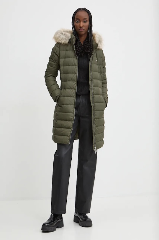 Пухова куртка Tommy Jeans DW0DW18864 зелений AW25