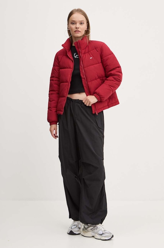 Tommy Jeans geaca DW0DW18827 burgundia AW24