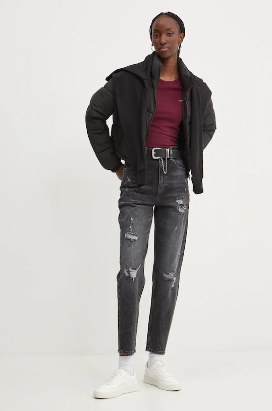 Bunda Tommy Jeans DW0DW18828 černá AW24