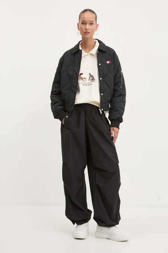 Bunda Tommy Jeans DW0DW18839 černá AW24