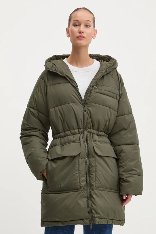 Tommy Jeans geaca cu captuseala verde DW0DW18842