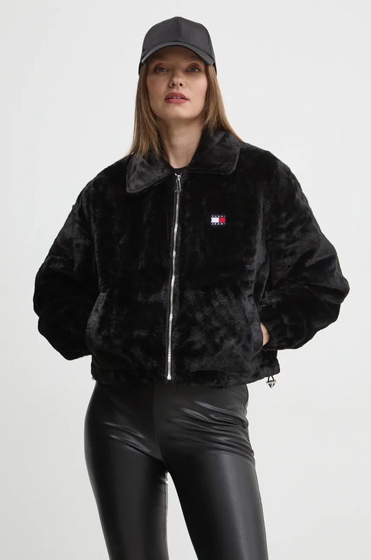 Tommy Jeans kurtka oversize czarny DW0DW19523