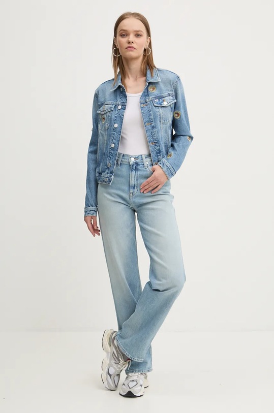 Džínová bunda Tommy Jeans DW0DW19675 modrá AW24