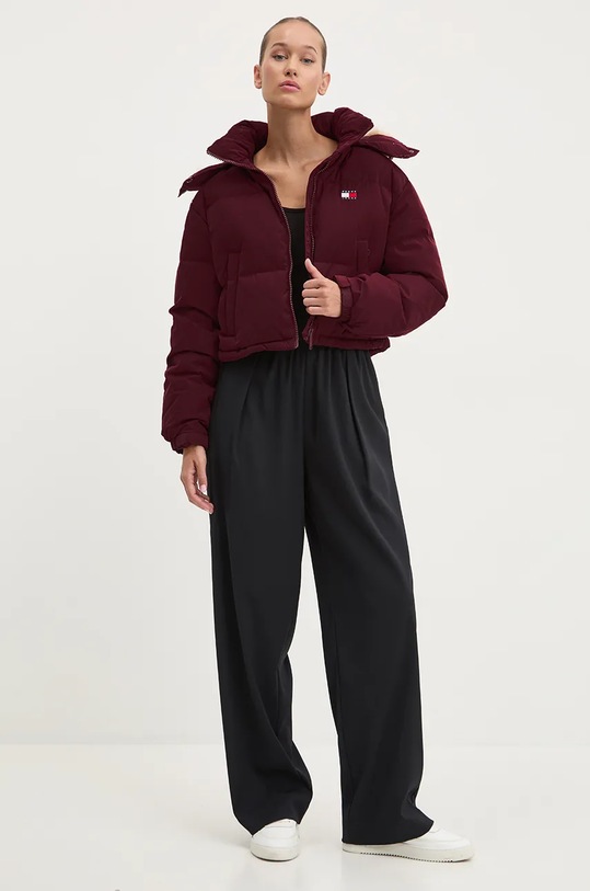 Tommy Jeans geaca DW0DW19687 burgundia AW24
