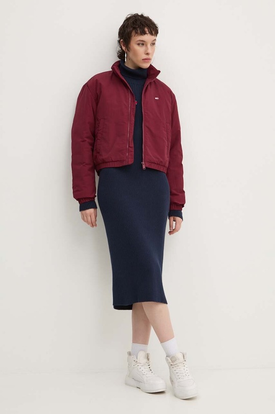 Tommy Jeans geaca DW0DW19688 burgundia AW24