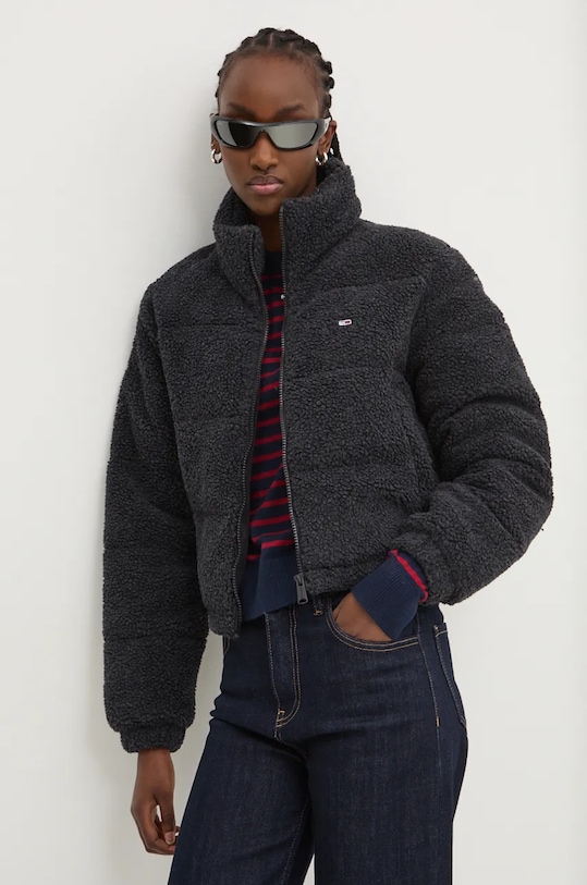 Tommy Jeans kurtka bez kaptura czarny DW0DW19689