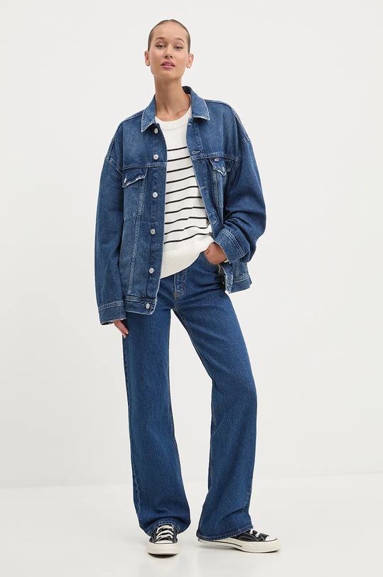Džínová bunda Tommy Jeans DW0DW19745 modrá AW24
