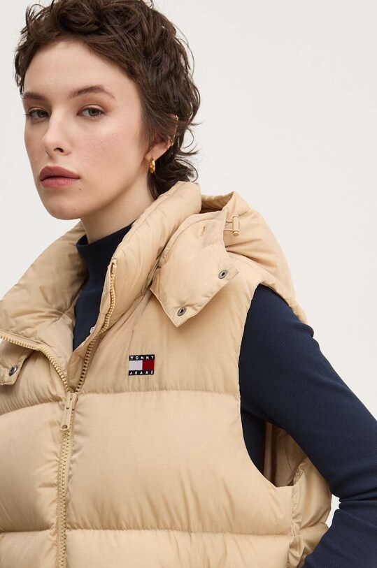 Пухова безрукавка Tommy Jeans бежевий DW0DW18862