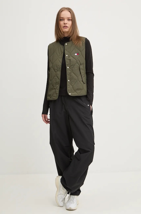 Prsluk Tommy Jeans DW0DW19697 zelena AW24