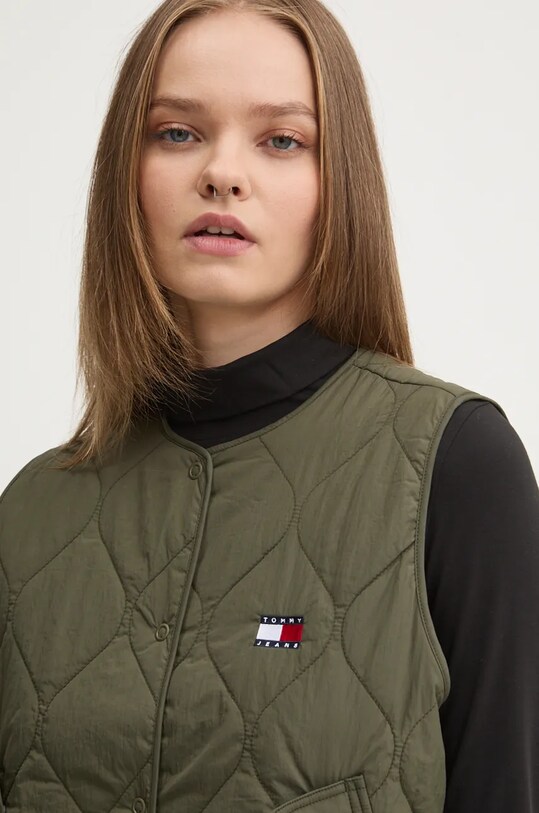 Prsluk Tommy Jeans zelena DW0DW19697