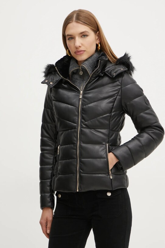 Jakna Morgan GKIDIA imitacija zrnate kože crna GKIDIA