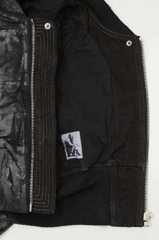 Яке Rick Owens Collage Bomber DS02D2723.BMC черен