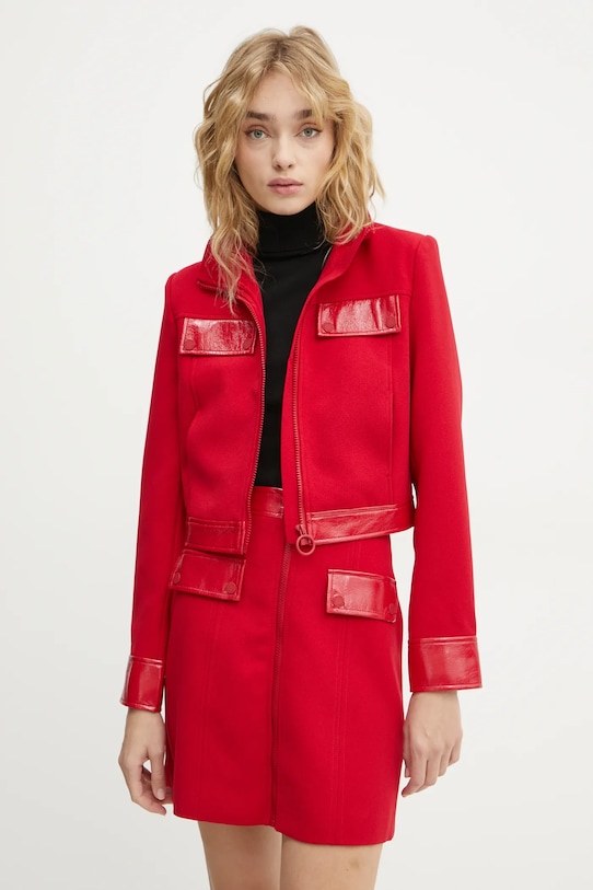 Morgan marynarka VKAMI tkanina czerwony VKAMI