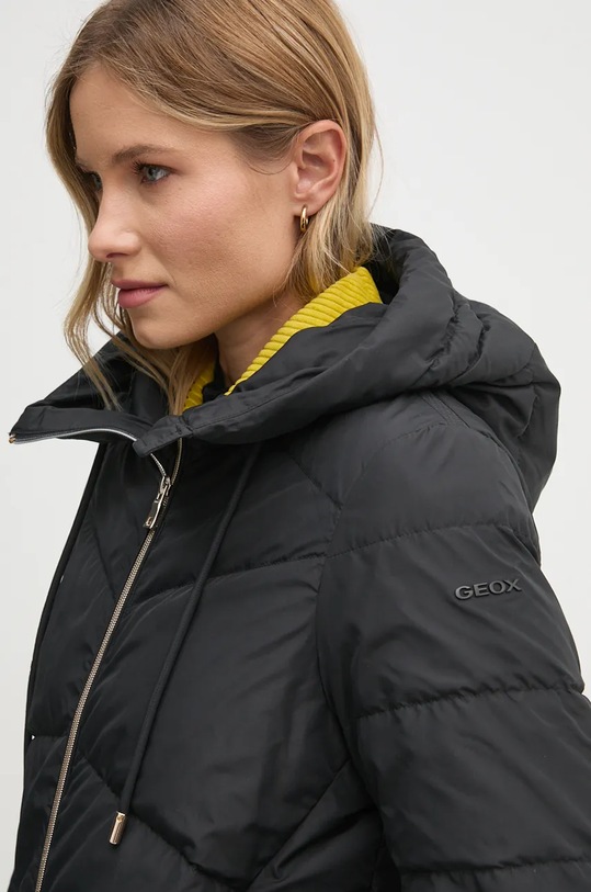 Péřová bunda Geox černá W4626C.T3152.F9000
