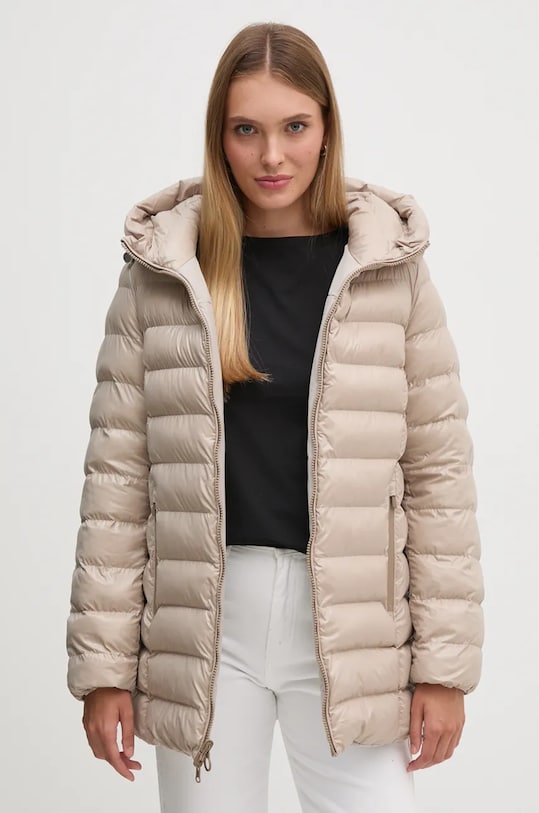Obojstranná bunda Geox W4628A.TC191.F1798 béžová AW24