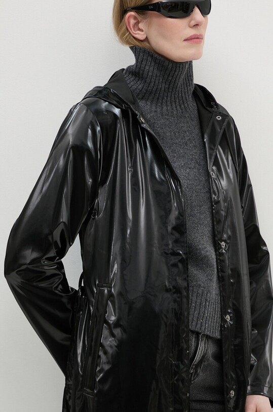 Rains geaca A-Line Longer W Jacket W3 negru 12040.29