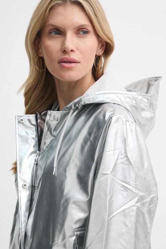 Rains geacă de ploaie String W Jacket W3 argintiu 18040.51
