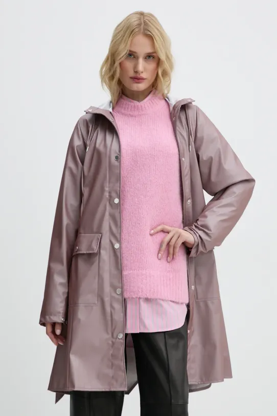 Rains geaca Curve Jacket W3 necaptusit violet 18130.37