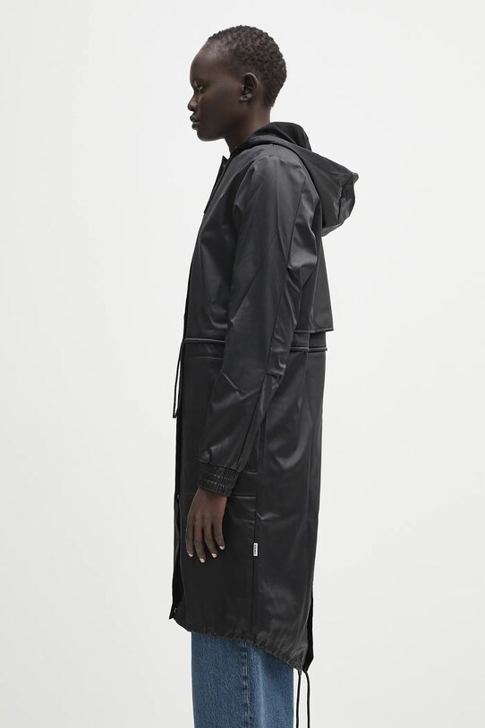 Rains parka String W Parka W3 18550.84 black SS25