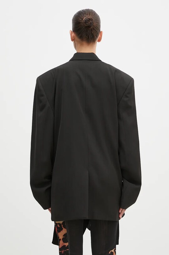 Odzież Martine Rose marynarka wełniana Oversized Knotted Tailored Jacket 351WT05006 czarny