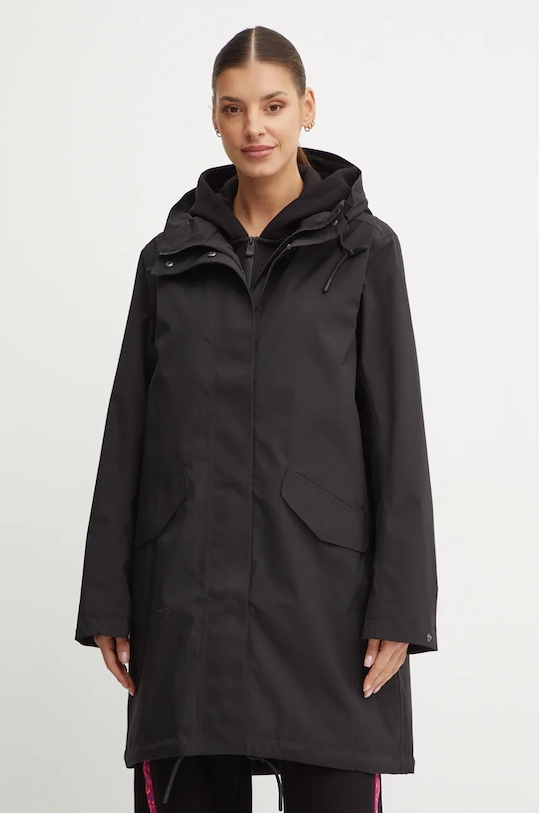 Jakna Didriksons ANNABELL bez tople podstave crna 505601