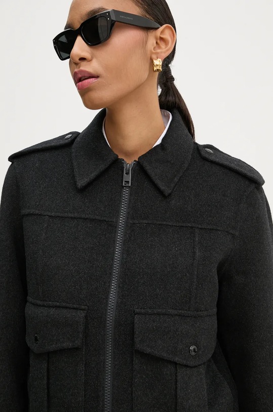 Vlněná bunda ZADIG&VOLTAIRE WWOW00648 šedá